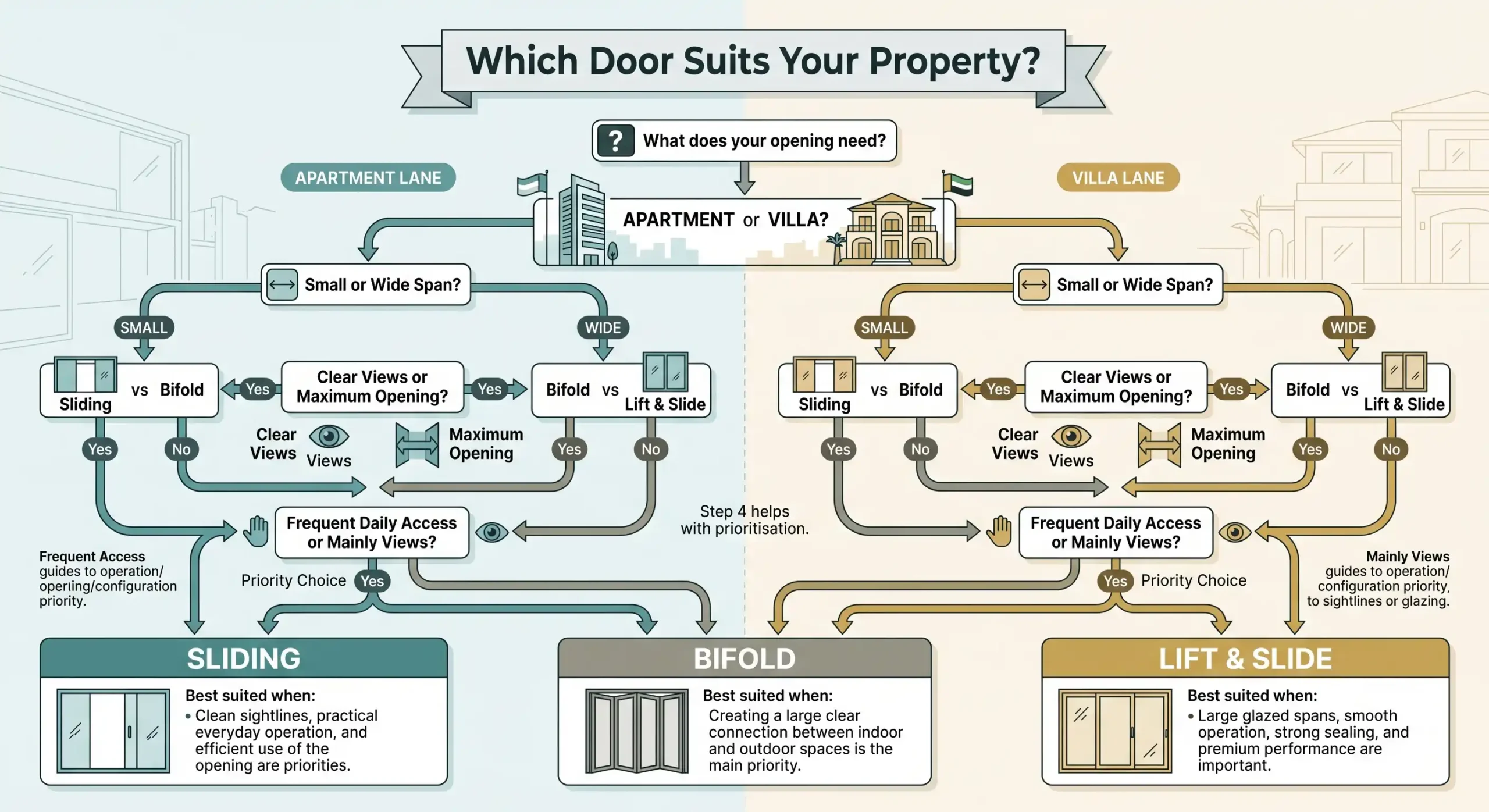 Bifolding Doors vs Sliding Doors: Key Differences
