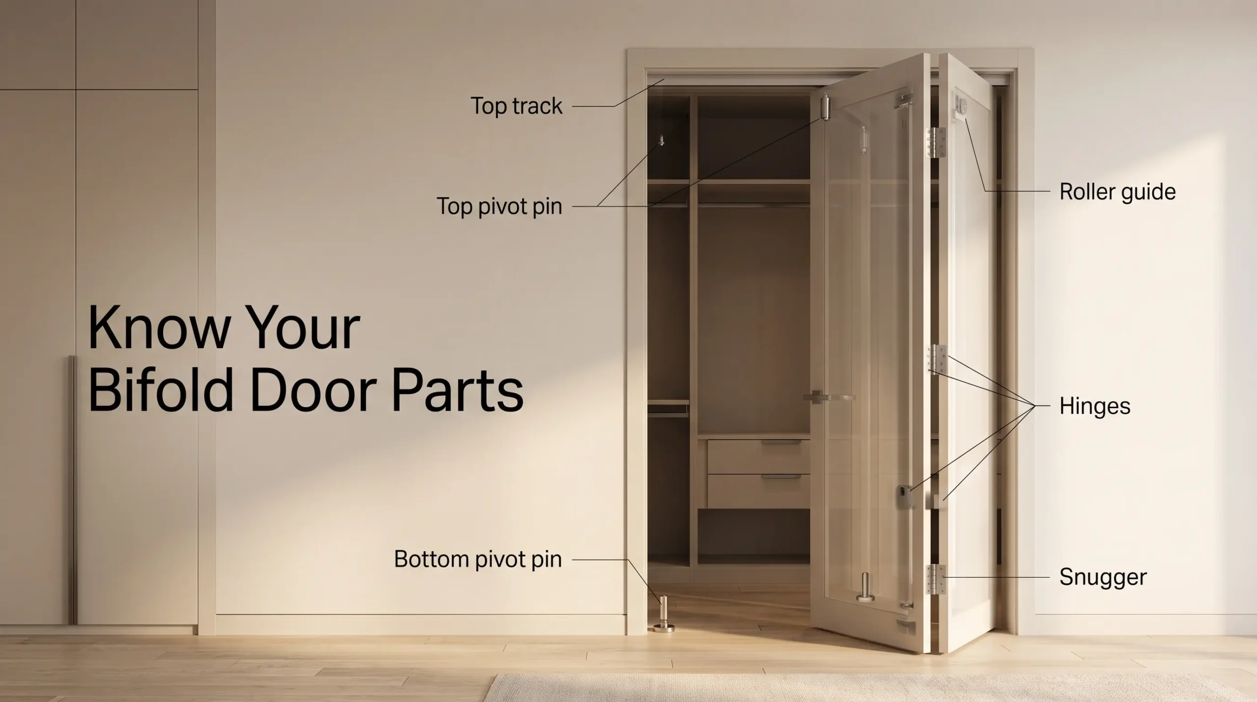 how to fix folding closet doors