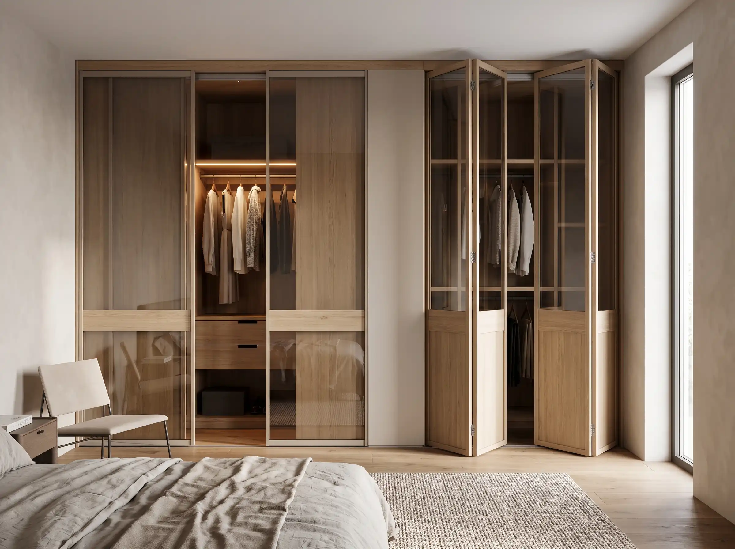 closet doors sliding vs bifold
